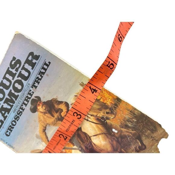 Lot Of 3 Louis L Amour Western Paperback Books Flint Crossfire Trail Vintage - Picture 10 of 13